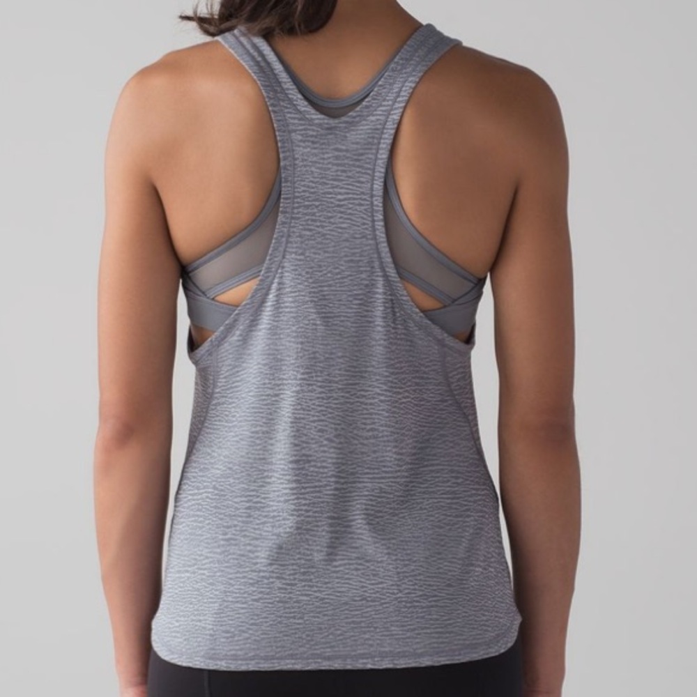 Lululemon Glide and Stride Tank Grey size 8